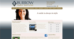 Desktop Screenshot of burrowfamilydentistry.com