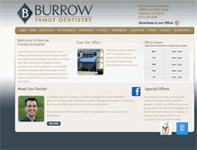 Tablet Screenshot of burrowfamilydentistry.com